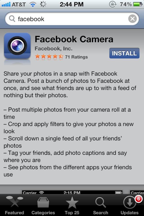 mgyarnell's tweet image. Really? #facebookcamera #Instagram #wannabe