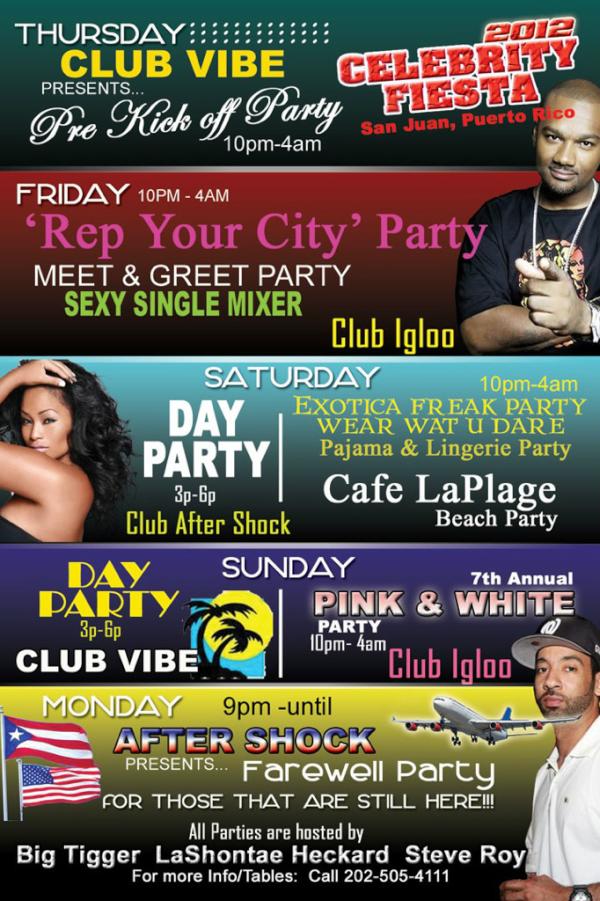 BigTiggerShow's tweet photo. If you in #PuertoRico this weekend… Here's the #PartyLineup!!! RT http://t.co/gjeQYxUL
