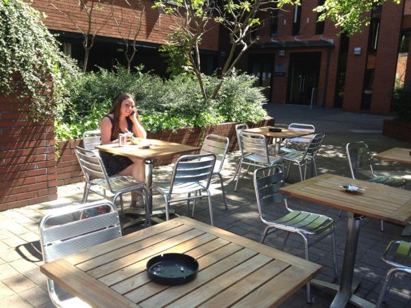 Soak up some rays having a chilled juice on our outside seating!