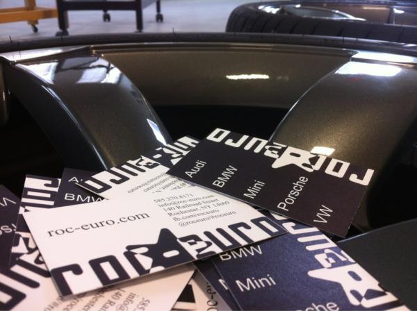 Finally! Business cards are in. Fancy letterpress ones a little later on.