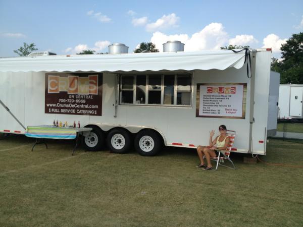 Crums on Squeals! At BanjoBQue in Evans Town Park. Come find us!
