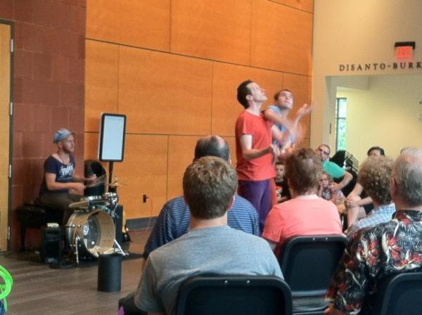 SIHSBreenCenter's tweet photo. The Shoebox Tour is performing in the lobby tonight http://t.co/jRuzlVaD
