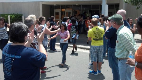 Delvin Vick (@delvinvick) on Twitter photo <a href="/GithensMiddle/">Githens MS</a> line the way as the 8th grade Class of 2012 exits on the #LastDayOfSchool. #WeLoveEm <a href="/GithensMiddle/">Githens MS</a> line the way as the 8th grade Class of 2012 exits on the #LastDayOfSchool. #WeLoveEm