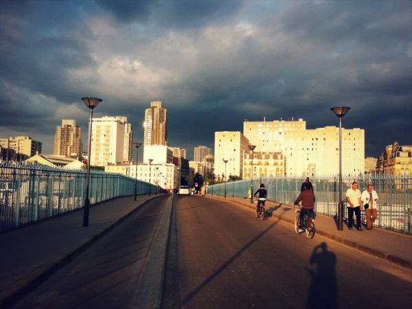 sterhud's tweet photo. On rue Riquet heading to Canal St. Martin  #puddingcamera http://t.co/G3g1eyNc
