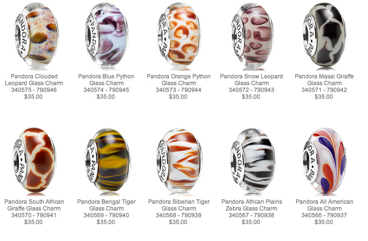 Pandora 2024 animal beads