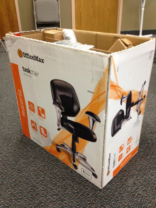 ForgeLAN's tweet image. He bought a chair on the way. Terrific!