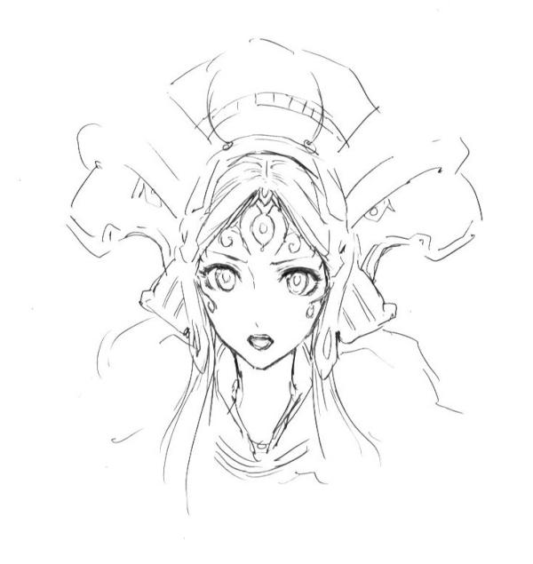 調子に乗ってメイナス様を描こうとしたんですが…やっぱすごいデザインですのう。ゼノブレイドのコミカライズがあったら作画の人死んじゃう(^^; 