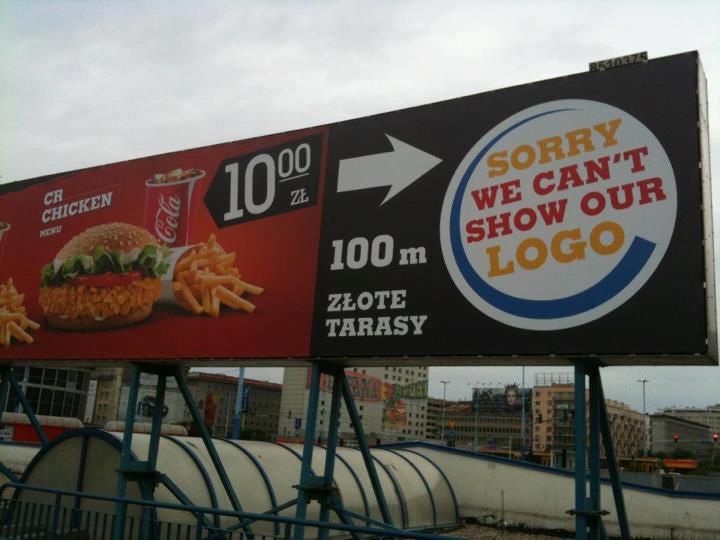 Marta Kropielnicka on X: "UEFA fights ambush marketing? Burger King has a clever answer to that. In close proximity to Warsaw Fan Zone. #euro2012 http://t.co/1P7uVoHu" / X
