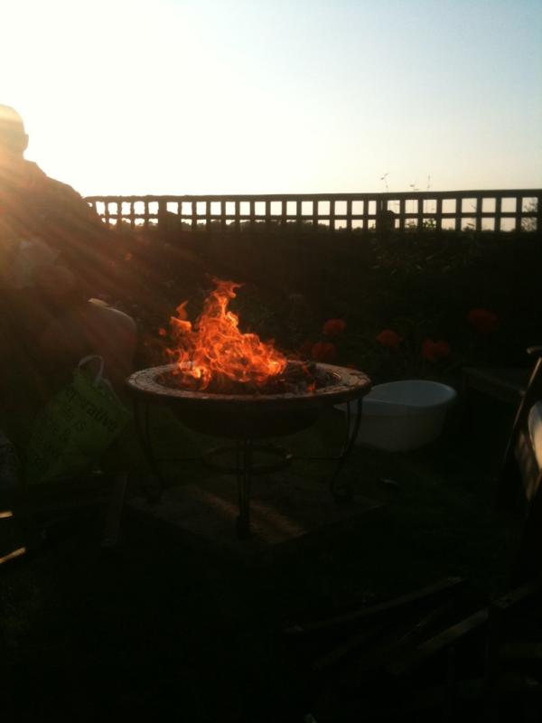 mattohanlon's tweet image. Me and big G in the back garden burning things. #ManMakeFire