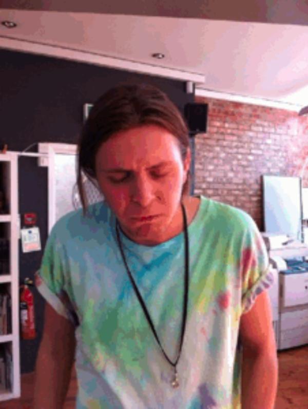 WhatNickAte's tweet photo. Nick didn't make it - he had to spit today's challenge out. He looked handsome though (ha ha): http://t.co/ivtgaLkg http://t.co/mdvFGCGQ