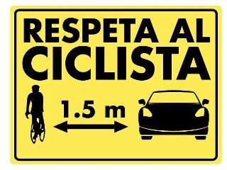 #ciclismo Difunde esta imagen... es muy importante para todos... cada día se respeta menos esta medida de seguridad!!!