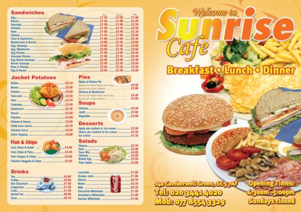 AOnePrint's tweet image. Our designers take pride in their work. Here is an example of a A3 Menu we recently did for a cafe