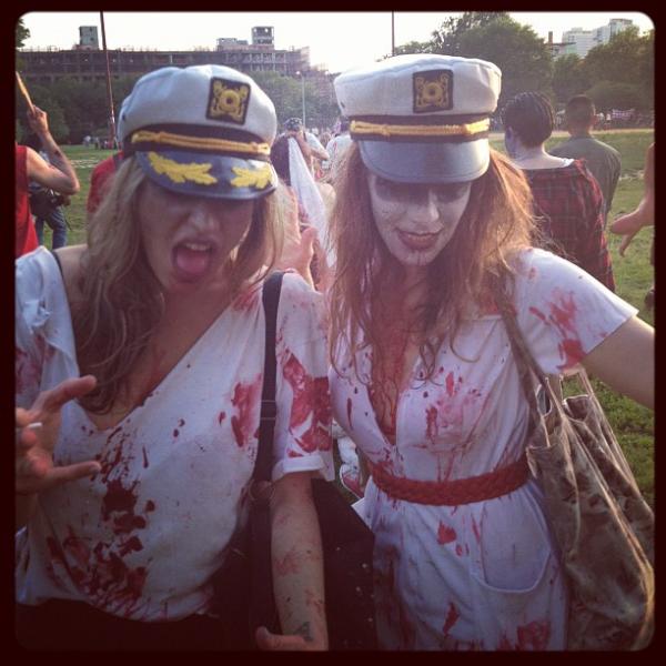 Some of <a href="/SailorJerry/">Sailor Jerry</a> 's finest donning their tastiest blood and guts at the <a href="/NYCZombieCrawl/">NYCZombieCrawl</a> this weekend :