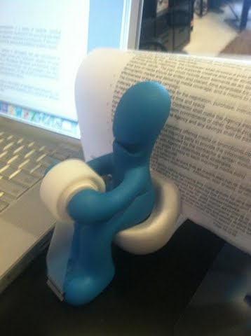 HardsaleComm's tweet image. Office Quote of the Day: "Look! I can use my toilet as a paper holder."