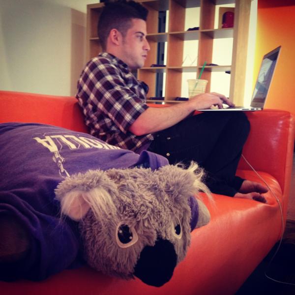 dwolla's tweet image. Kwolla-Tee time with the Dwolla developers. #codingmascot