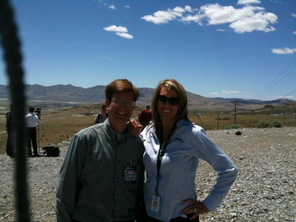 PrestonPParker's tweet image. Arriving to the media observation location with @RocketHeels first time ever for the media #GEM60