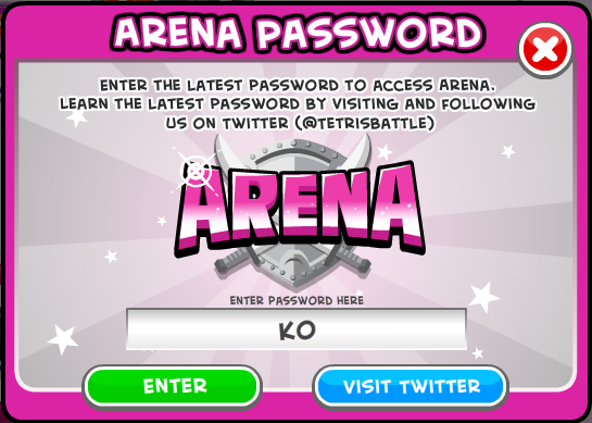 tetrisbattle's tweet photo. For all you knockout artists, the #TetrisBattle Arena psw is "KO" Share, Retweet &amp; play! View our BIO 4 the latest psw! http://t.co/qZaD0Zcr