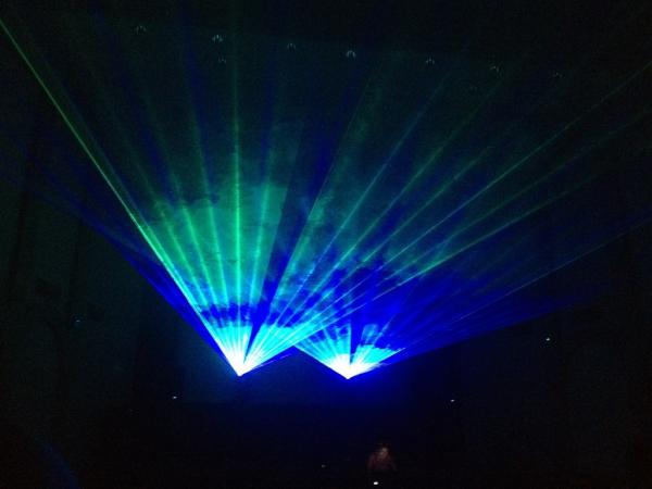 Prepping the lasers for the show tonight! 6:30 pm in Cubberley!