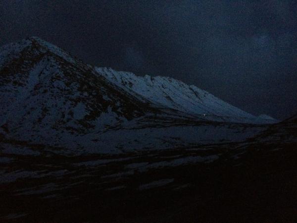 extremetractor's tweet image. IPhone managed to capture Chang La in almost no light.