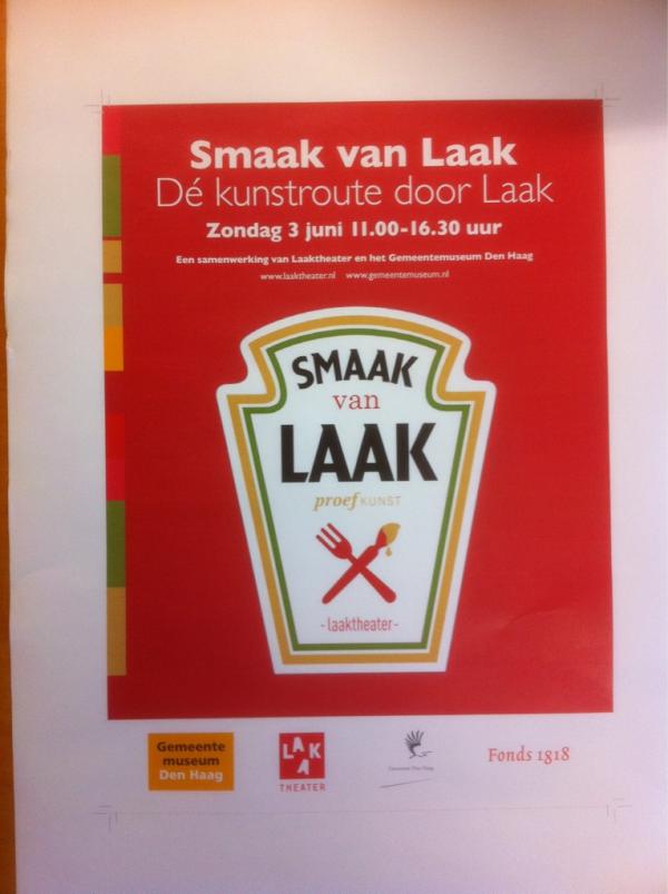 Laakhaven's tweet photo. "Smaak van Laak" de kunstroute door Laak. Zondag 3 juni van 11.00 tot 16.30 uur. Meer info op laaktheater.nl http://t.co/1wq4ojQg #DenHaag