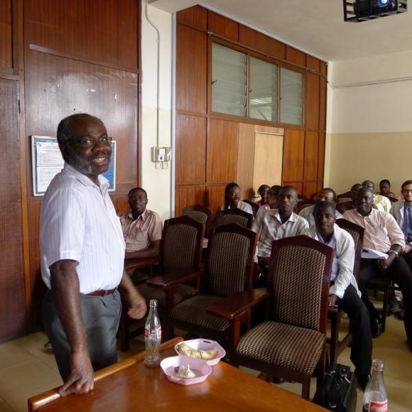 Chris teaching in Kumasi