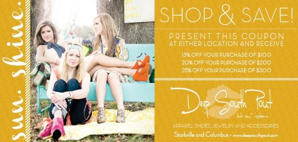 deepsouthpout's tweet image. Don't forget about our Memorial Week Sale! 15, 20 or 25% off your entire purchase. #spendmoresavemore