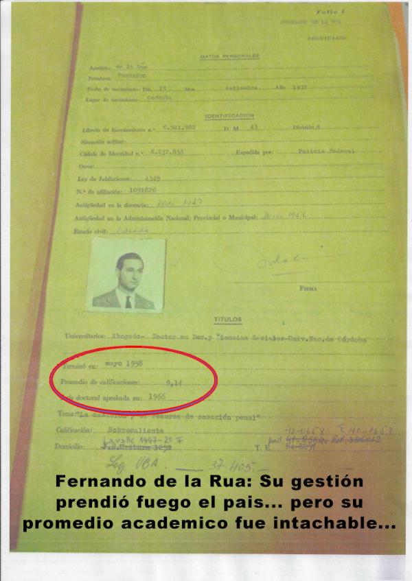 <a href="/Lubertino/">María José Lubertino</a> por que cuestionan el promedios de Reposo si de la Ruina tuvo 10 y nos mando al fondo del pozo
