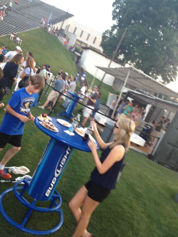sawybeans's tweet photo. VIP at the Charlotte hounds game @cflynnn12 http://t.co/QiVB0sKc