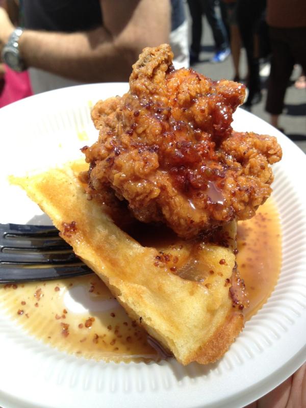 Kicking off #BroadAppetit with Chicken and Waffles from <a href="/tarrantscaferva/">Tarrant's Cafe</a>! #RVAFood #rva