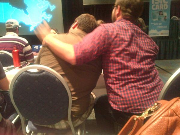 SavMcK's tweet image. The whole closing plenary sang @nate_lane happy birthday! #embarrassed #fcee12