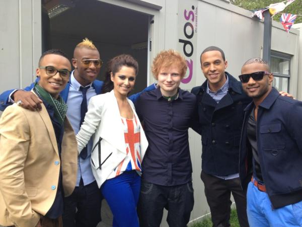 ForeverCheryl's tweet photo. Cheryl at the Jubilee concert! [1] #GoodLuckCheryl http://t.co/bJE4QIWD