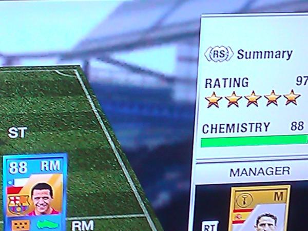 Fwame's tweet photo. So my squad rating just shot up... #FIFA12 #99MESSI http://t.co/D4riTcQ6