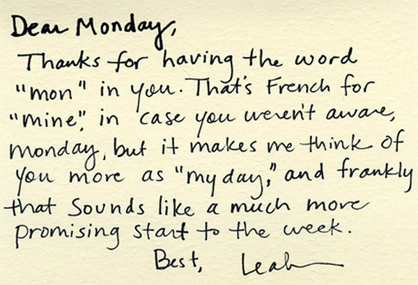 Monday is Myday. #makeitgreat http://t.co/u7uxRAQT<a href="/tag/makeitgreat"class="tags">#makeitgreat</a>