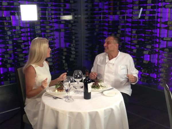 ValbellaNYC's tweet photo. Sandra Lee and Chef Joe are filming in Valbella Midtown today for Food Network! http://t.co/wr7T6Bh2
