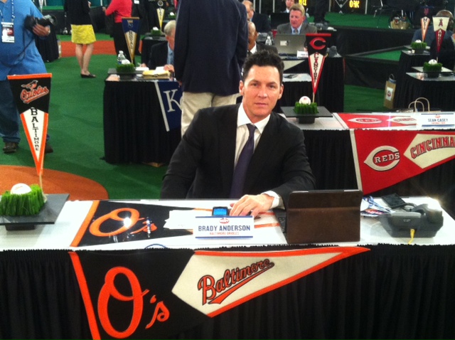 Baltimore Orioles on X: Brady Anderson representing the Orioles at the  2012 Draft.  / X