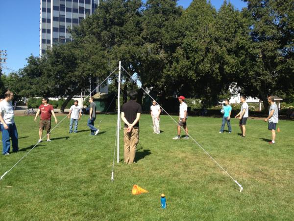 Great time playing Oodle Sports on Friday! We got a new volleyball net!