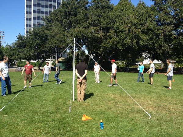 Great time playing Oodle Sports on Friday! We got a new volleyball net!