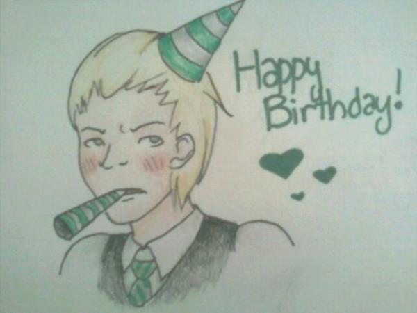 It's #DracoMalfoy's 33 Birthday! <a href="/TomFelton/">Tom Felton</a> don't forget to congratulate, otherwise... you know what happens 😉 🎂💚💐