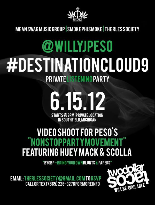 VibeHaus's tweet image. Private #DestinationCloud9 Listening Party &amp;amp; Video Shoot for @WillyJPeso Ft @HueyMack &amp;amp; @Scolla313 on 6.15 #TheRLES