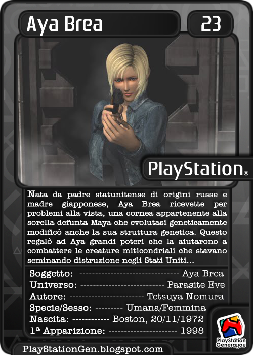 PlayStationGen's tweet image. Ecco a voi la #PSCard di oggi dedicata alla bellissima #AyaBrea -