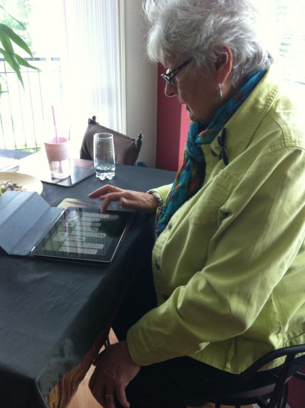 Grandma and her iPad #techadvanced #bestgrentsever