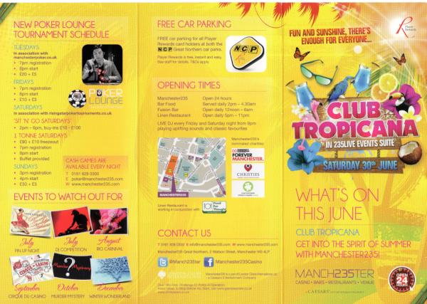 UrbanPostman's tweet photo. Summer is here &amp; @MANCH235TER hosts Club Tropicana this month. Check out their June What's On Guide 4 more details ;-) http://t.co/B5eBzogG