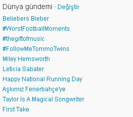 nedenttoldu's tweet photo. Aşkımız Fenerbahçe'ye başlığı Dünya TT listesinde. http://t.co/A7CyEafq