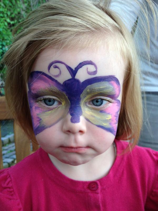 Face painting butterfly