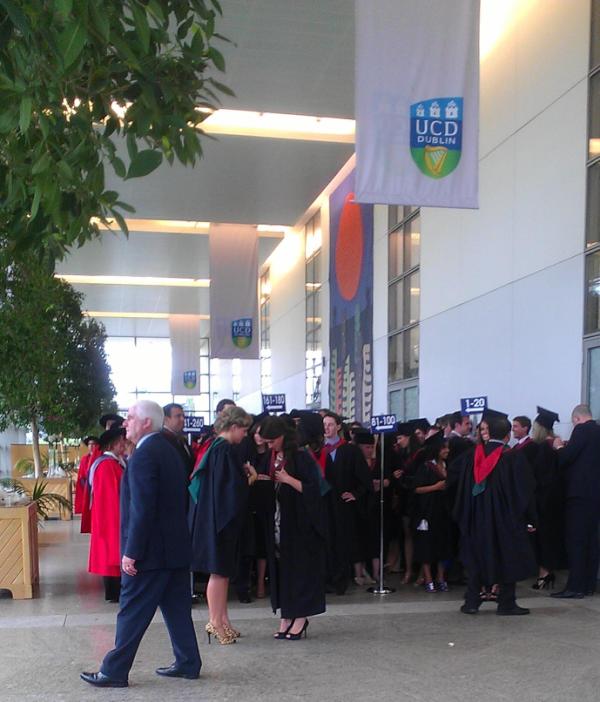 Medicine Class of 2012 - getting ready for the Conferring Procession