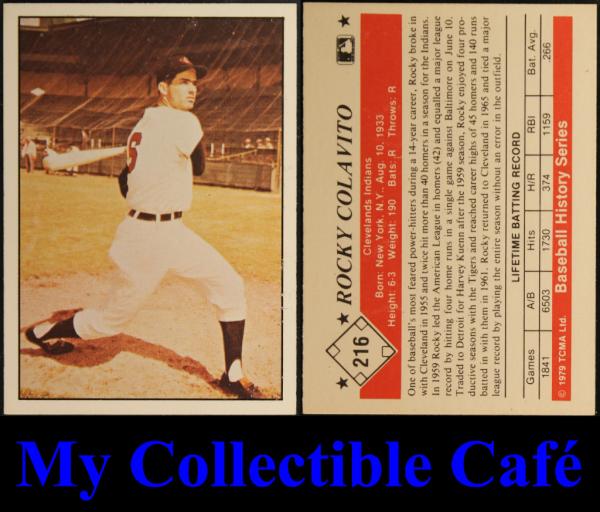 CollectibleCafe's tweet image. #Vintage #Rocky #Colavito #Cleveland #Indians 1979 #TCMA 216 #Baseball #Card cgi.ebay.com/ws/eBayISAPI.d…