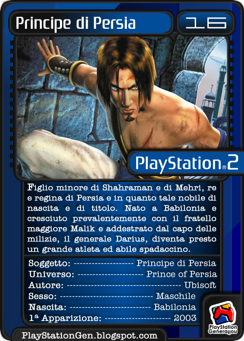 PlayStationGen's tweet image. Ecco a voi la #PSCard di oggi dedicata a #PrinceOfPersia -