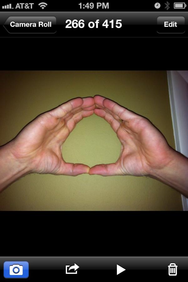 HandCapture's tweet image. iPhone photo - step 1