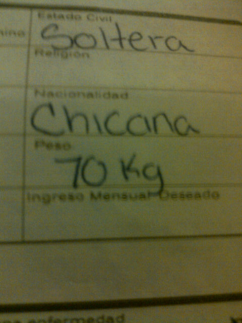 De q país es la gente con nacionalidad chicana? Jajajaja #nideaquinidealla <a href="/mariianavilla/">mariana villa</a> <a href="/adrivillasenor/">adriana villaseñor</a> <a href="/AVillasenorP/">Adriana Villaseñor</a>