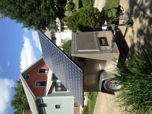 greencreativity's tweet photo. Working with @UA_DesMoines to provide another opportunity for the Solar Generator to Shine!  Des Moines Arts Festival! http://t.co/mTiS4fCV